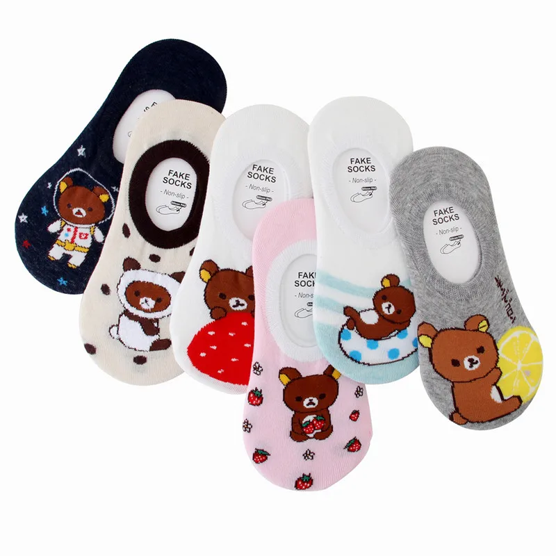Women Sock Small Animal Cartoon Bear Pattern Invisible Boat Sock Summer Casual Kawaii Korean Girls Cute Fashion Calcetines Mujer
Women Sock Small Animal Cartoon Bear Pattern Invisible Boat Sock Summer Casual Kawaii Korean Girls Cute Fashion Calcetines Mujer