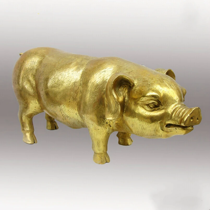 Very big sculpture!!!Chinese Decorated Brass Carved Pig Sculpture/Metal pigs Statue ,Ship By EMS
Very big sculpture!!!Chinese Decorated Brass Carved Pig Sculpture/Metal pigs Statue ,Ship By EMS