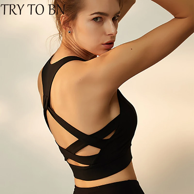 TRY TO BN Women's Underwear Sexy High Waist High Elasticity Brasier Mujer Quick drying Breathable Workout Fitness Bra Push Up
TRY TO BN Women's Underwear Sexy High Waist High Elasticity Brasier Mujer Quick drying Breathable Workout Fitness Bra Push Up