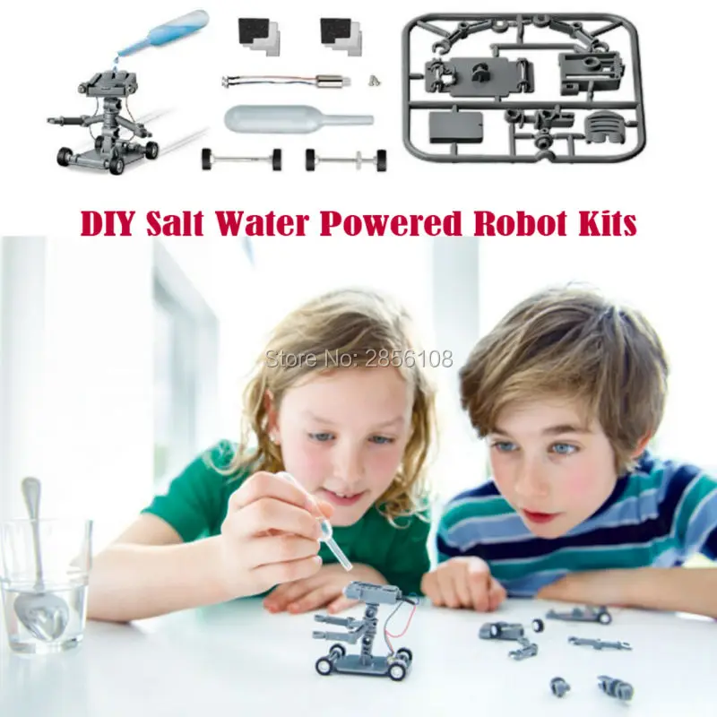 DIY Toy Salt Water Powered Science & Discovery DIY Robot Assembling Blocks Bricks Assembles Educational toys for Kids
DIY Toy Salt Water Powered Science & Discovery DIY Robot Assembling Blocks Bricks Assembles Educational toys for Kids
