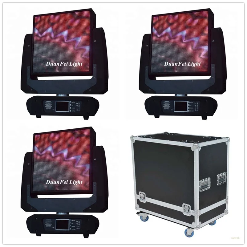(Flycase) 1pcs 64x64 Dots Pixel Moving Head Matrix LED Video Panel Moving Light
(Flycase) 1pcs 64x64 Dots Pixel Moving Head Matrix LED Video Panel Moving Light