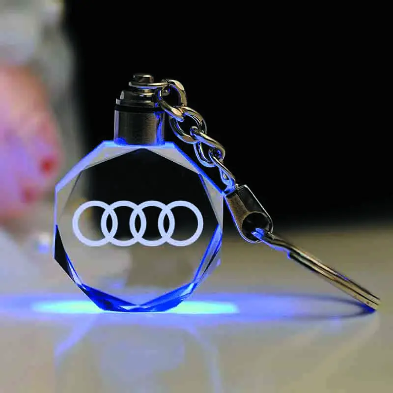 Audi Crystal LED Car Keychain Stone Key ring Key holder Small Gift Car accessories with gift box NSJ-137
Audi Crystal LED Car Keychain Stone Key ring Key holder Small Gift Car accessories with gift box NSJ-137