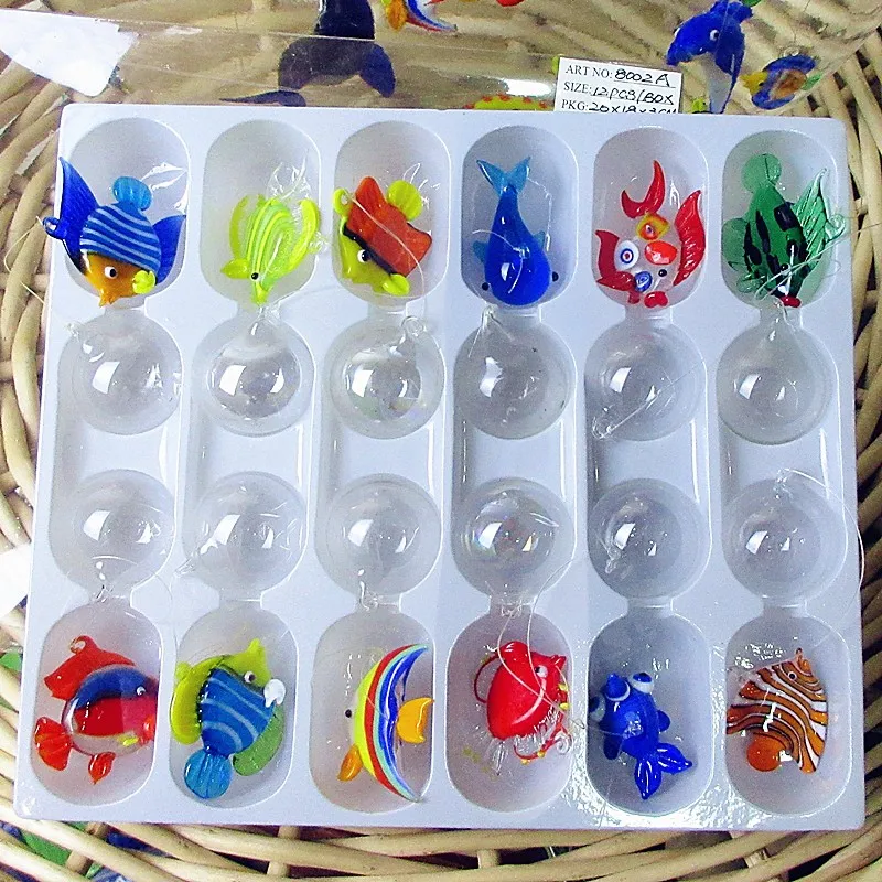 12piece Tropical Aquarium Glass Bubble Statues Floating Fish Tank Micro Landscape Ornaments Hand Blown Decorations - 3 12piece Tropical Aquarium Glass Bubble Statues Floating Fish Tank Micro Landscape Ornaments Hand Blown Decorations - 3