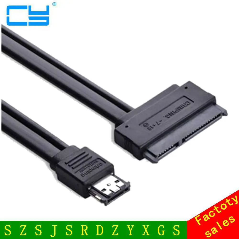 Esatap DUAL POWER OVER ESATA(5V+12V) TO SATA 15+7P 22PIN Data Adapter Cable 2.5" 3.5" INCH HDD 12V 5V Power 1m
Esatap DUAL POWER OVER ESATA(5V+12V) TO SATA 15+7P 22PIN Data Adapter Cable 2.5" 3.5" INCH HDD 12V 5V Power 1m