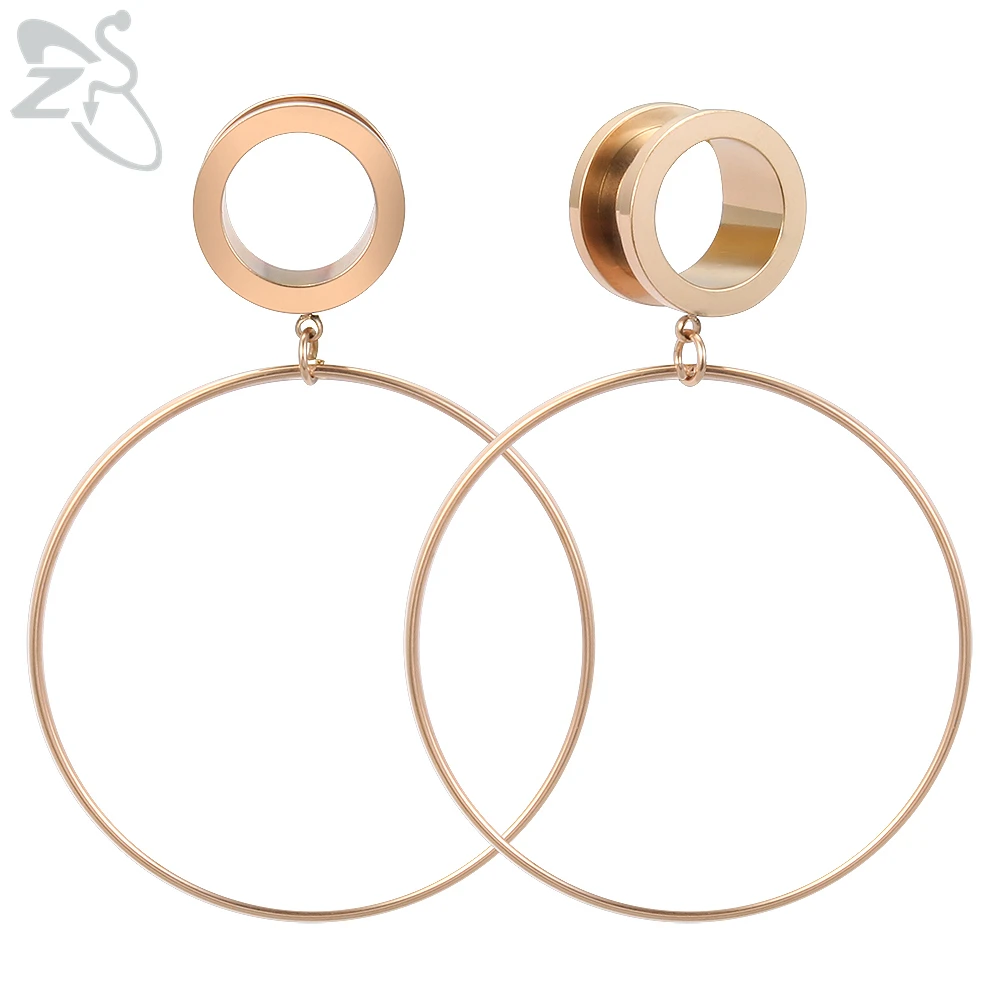 ZS 4-20mm Big Circle Ear Plug Tunnel Stainless Steel Screw Flesh Tunnel Rose Gold Steel Round Ear Tunnels Body Piercing Jewelry
ZS 4-20mm Big Circle Ear Plug Tunnel Stainless Steel Screw Flesh Tunnel Rose Gold Steel Round Ear Tunnels Body Piercing Jewelry