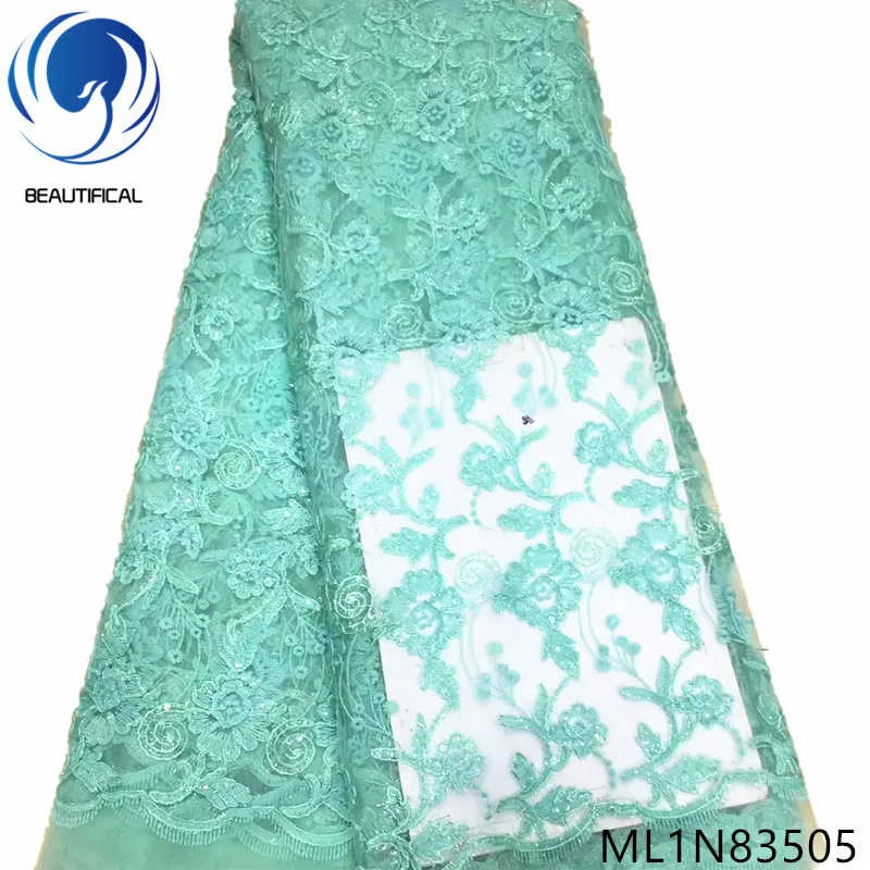 BEAUTIFICAL Green french lace fabrics 2019 New embroidery tulle mesh lace fabrics with sequins for dress 5yards/lot ML1N835
BEAUTIFICAL Green french lace fabrics 2019 New embroidery tulle mesh lace fabrics with sequins for dress 5yards/lot ML1N835