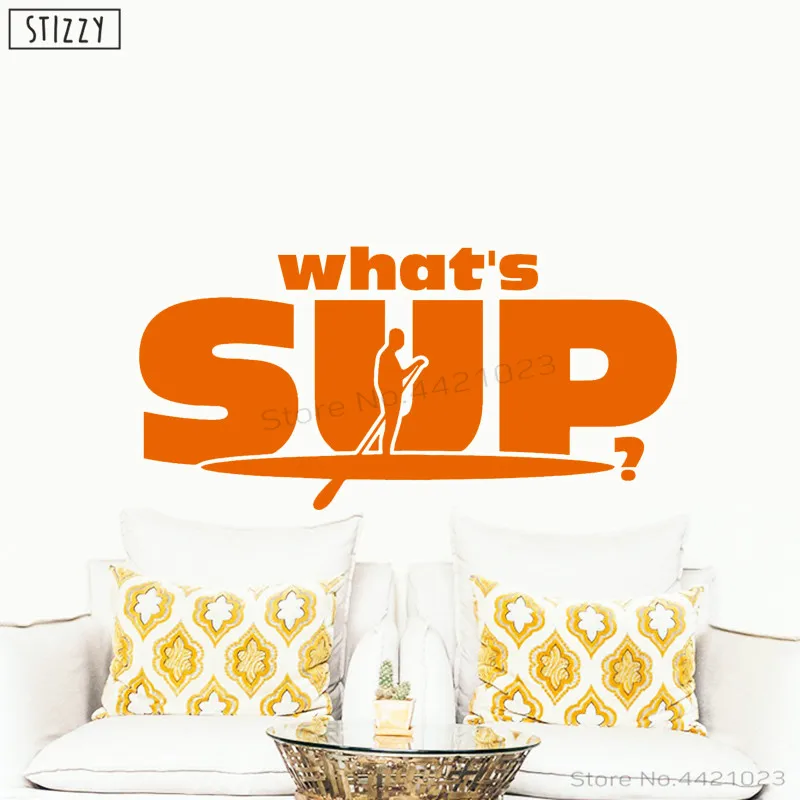 Настенная Наклейка stizzy кавычки What's Sup наклейки на стену Спорт Приключения