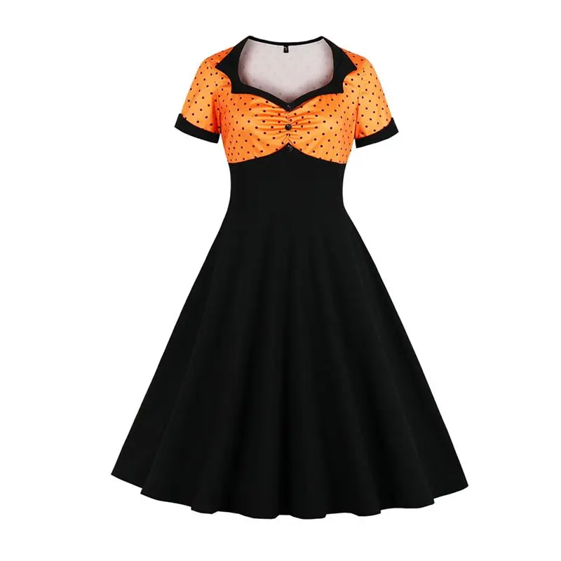 Vintage Sexy Club Gothic Elegant Plus Size Party Women Midi Dresses Polka Dots Print Sweet Female Goth Retro Chic Dinner Dress
Vintage Sexy Club Gothic Elegant Plus Size Party Women Midi Dresses Polka Dots Print Sweet Female Goth Retro Chic Dinner Dress
