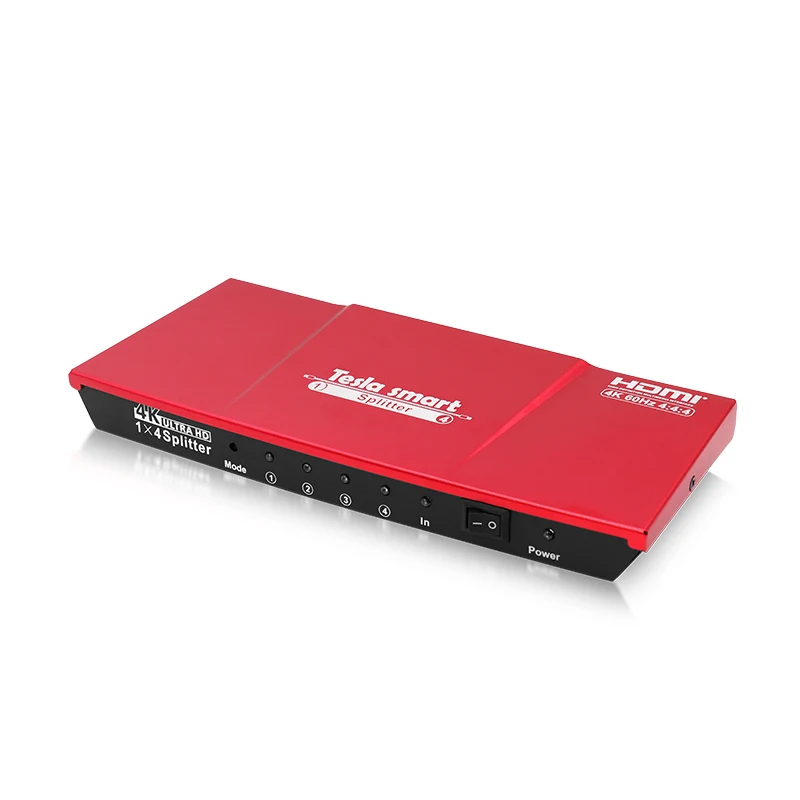 4K HD HDMI Splitter 1x4 4 Port Splitter HDMI 1x4 HDMI2.0 Up to 4K@60Hz HDCP2.2 3D HDR10 HDTV DVD PS3 Xbox
4K HD HDMI Splitter 1x4 4 Port Splitter HDMI 1x4 HDMI2.0 Up to 4K@60Hz HDCP2.2 3D HDR10 HDTV DVD PS3 Xbox