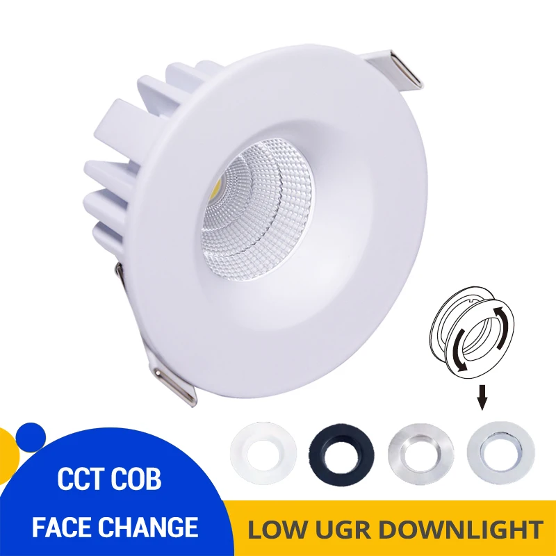 10pcs/lot 8W Face Change CCT Low UGR Downlights Home Kitchen 220-240VAC Dimmable Recessed Ceiling Spotlight COB LED Lamps D70mm
10pcs/lot 8W Face Change CCT Low UGR Downlights Home Kitchen 220-240VAC Dimmable Recessed Ceiling Spotlight COB LED Lamps D70mm