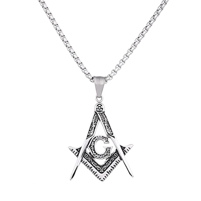 ZMZY Fashion Maxi Vintage Punk Men Jewelry 316L Stainless Steel Chain Necklaces Pendants Master Masonic Freemason Necklace
ZMZY Fashion Maxi Vintage Punk Men Jewelry 316L Stainless Steel Chain Necklaces Pendants Master Masonic Freemason Necklace
