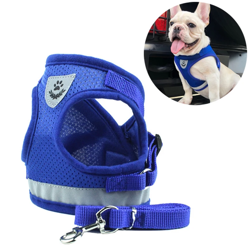 Reflective French Bulldog Pug Dog Vest Harness Lead Sets Breathable Pet Harness for Small Medium Dogs Puppy Cat Walking Leash
Reflective French Bulldog Pug Dog Vest Harness Lead Sets Breathable Pet Harness for Small Medium Dogs Puppy Cat Walking Leash
