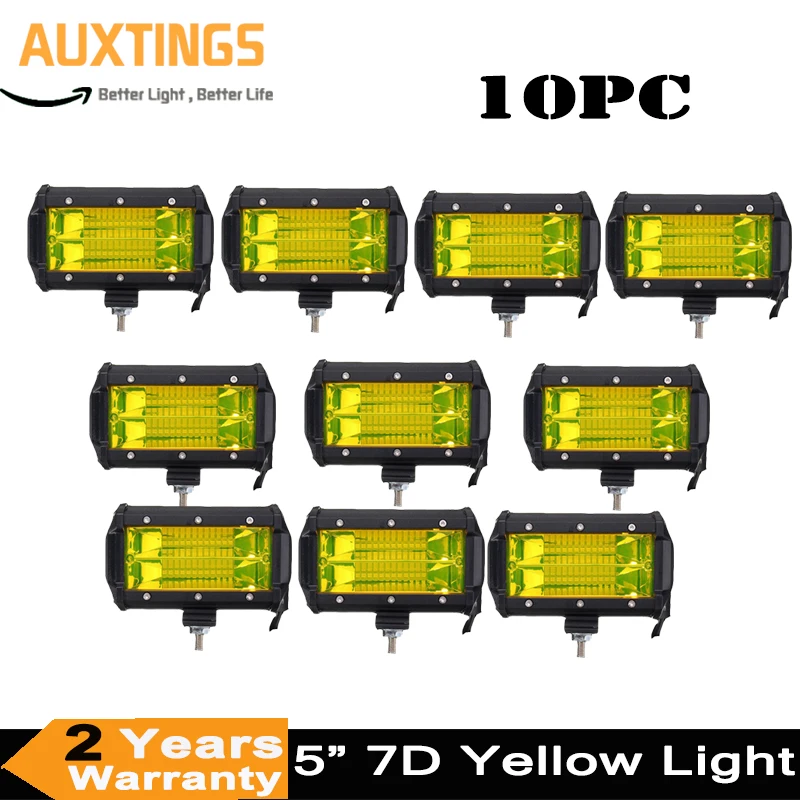 10pc 5inch 7D 72W Offroad Led Work Light Led Fog Lamp Flood Beam LED Working Driving Lights 12V For Jeep ATV 4x4 Truck Tractor
10pc 5inch 7D 72W Offroad Led Work Light Led Fog Lamp Flood Beam LED Working Driving Lights 12V For Jeep ATV 4x4 Truck Tractor