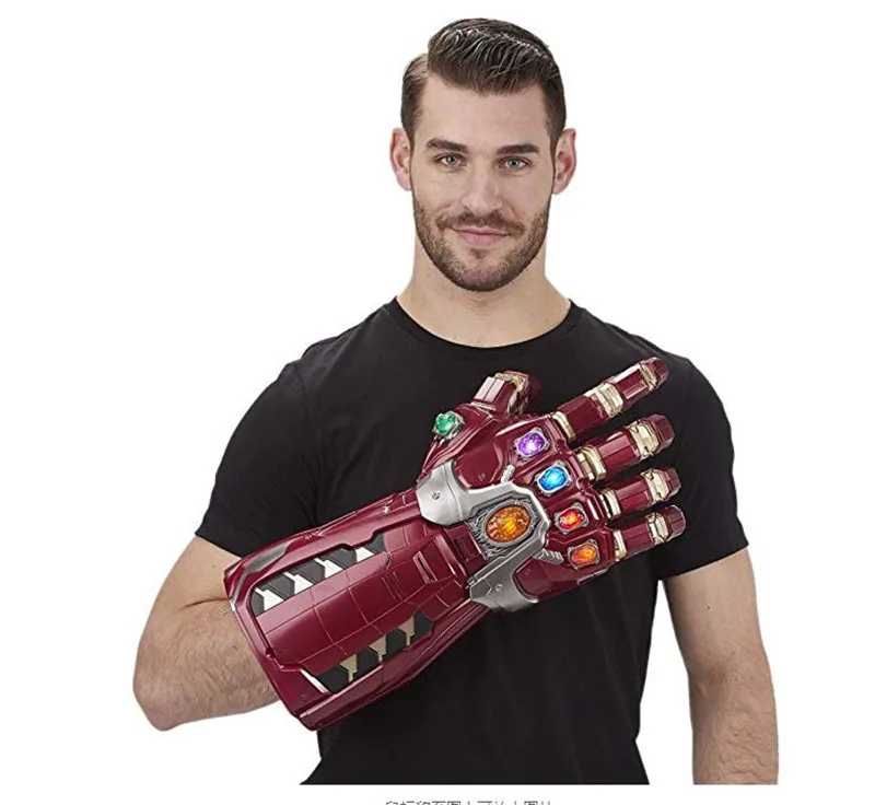 New Type 1:1 PVC LED Light Avengers Endgame Iron Man Nano Gauntlet Thanos Infinity Gauntlet Armor Hulk Cosplay Gloves Props
New Type 1:1 PVC LED Light Avengers Endgame Iron Man Nano Gauntlet Thanos Infinity Gauntlet Armor Hulk Cosplay Gloves Props