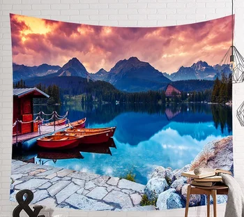 CAMMITEVER Chinese Beautiful Mountain River Boats Waves Thunder Lightning Hanging Tapestry Decorate Wall Art Bedroom Decoration
CAMMITEVER Chinese Beautiful Mountain River Boats Waves Thunder Lightning Hanging Tapestry Decorate Wall Art Bedroom Decoration