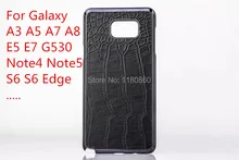 Luxury Black Crocodile Pattern Case Cover For Samsung Galaxy J1 A3 A5 A7 A8 E5 E7 G530 Note 4 Note 5 S6 S6 Edge S6 Edge Plus +..