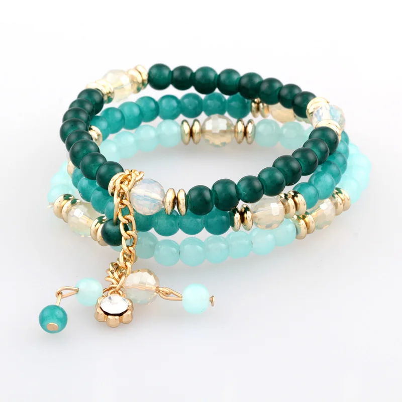 LEMOER 2017 Trendy Fashion Bohemian 3 Multilayer Beads Bracelets Beaded Rhinestone Tassels Charm Bracelets Bangles for Women
LEMOER 2017 Trendy Fashion Bohemian 3 Multilayer Beads Bracelets Beaded Rhinestone Tassels Charm Bracelets Bangles for Women