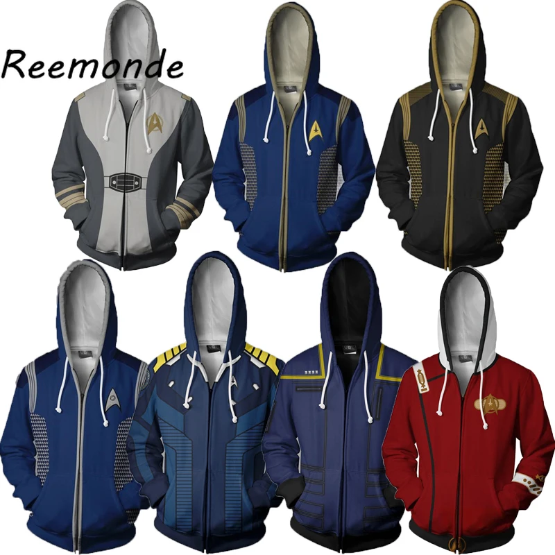Star Trek Cosplay Jacket Men Hoodies Zipper Sweatshirts Long Sleeves Hooded Fashion Cool Pullover 3D Printed Coats Tops Clothes
Star Trek Cosplay Jacket Men Hoodies Zipper Sweatshirts Long Sleeves Hooded Fashion Cool Pullover 3D Printed Coats Tops Clothes