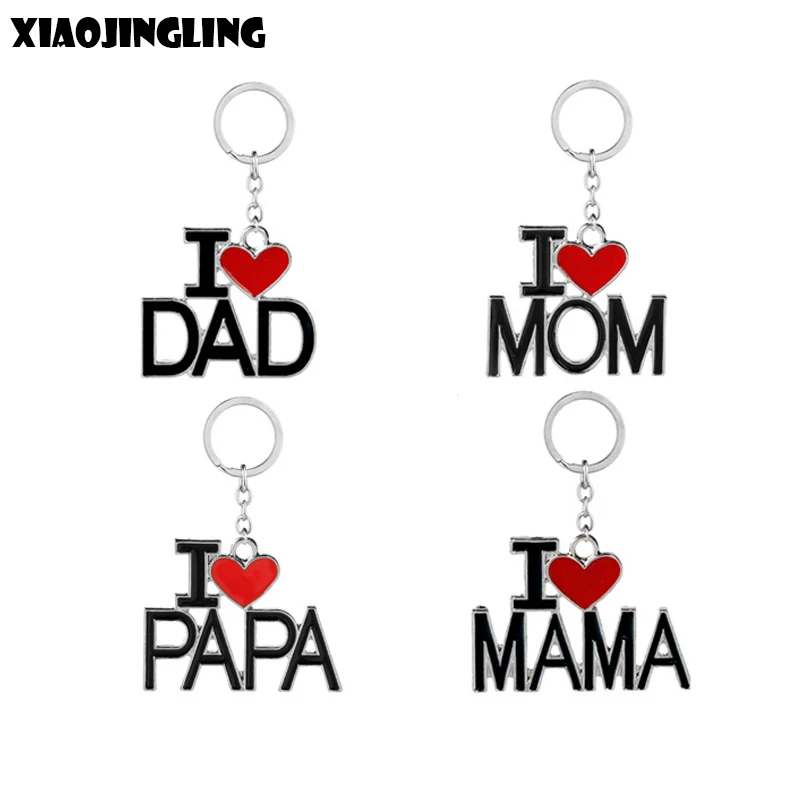 XIAOJINGLING Letter I LOVE MAMA PAPA DAD MOM Keychain Car A Key Rings For Mom Dad Jewelry Ornaments Gift Parents Couple Gift
XIAOJINGLING Letter I LOVE MAMA PAPA DAD MOM Keychain Car A Key Rings For Mom Dad Jewelry Ornaments Gift Parents Couple Gift