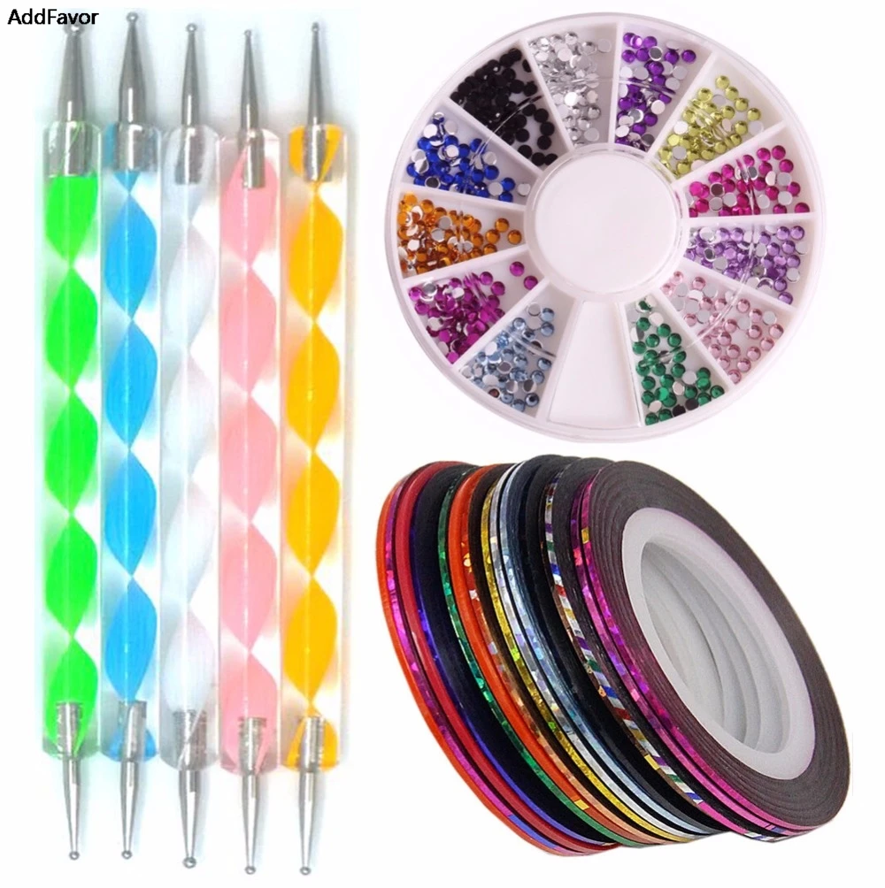 AddFavor 10pcs Nail Rhinestones Rolls Dotting Pen Manicure Beauty Kit 3D Glitter Crystal Decoration Equipment Nail Art Tools Set
AddFavor 10pcs Nail Rhinestones Rolls Dotting Pen Manicure Beauty Kit 3D Glitter Crystal Decoration Equipment Nail Art Tools Set