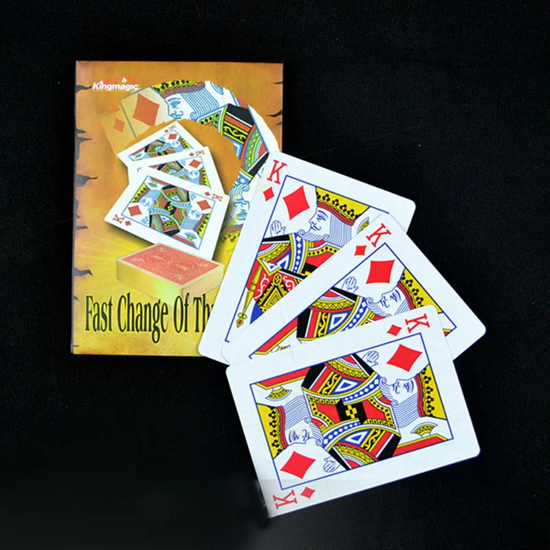 Fast Change Of Three King Magic Tricks Card Colse Up Magic Props Three K Change Stage Street Magic Accessory Magician Gimmick
Fast Change Of Three King Magic Tricks Card Colse Up Magic Props Three K Change Stage Street Magic Accessory Magician Gimmick
