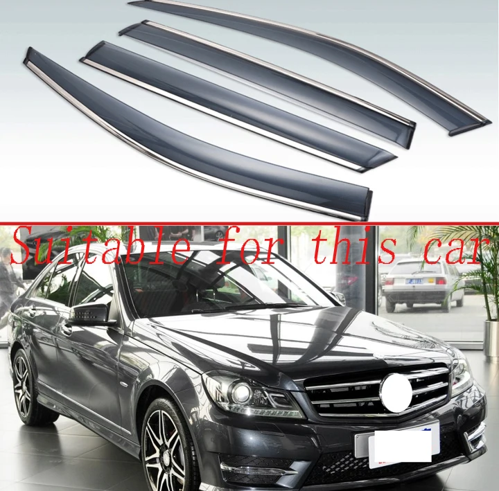 For Mercedes-Benz C-Class (W204) C200 C220 C250 C300 Plastic Exterior Visor Vent Shades Window Sun Rain Guard Deflector 4pcs
For Mercedes-Benz C-Class (W204) C200 C220 C250 C300 Plastic Exterior Visor Vent Shades Window Sun Rain Guard Deflector 4pcs