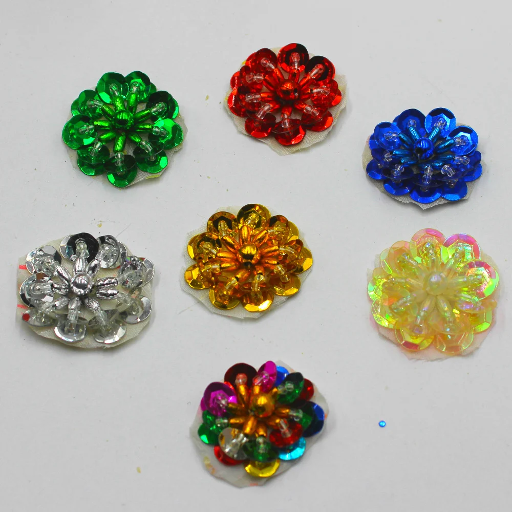 3D Sequined Flower Appliqued Trims Little Floral Padded Sew On Appliques Petals Beading Sewing Crafts Bright Gold Trims 20-32MM
3D Sequined Flower Appliqued Trims Little Floral Padded Sew On Appliques Petals Beading Sewing Crafts Bright Gold Trims 20-32MM