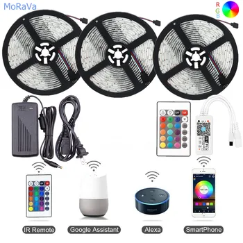 5050 LED Strip Light+44key Music Bluetooth WiFi LED Controller+LED Power Adapter 12V Waterproof Flexible RGB Tape Ribbon String
5050 LED Strip Light+44key Music Bluetooth WiFi LED Controller+LED Power Adapter 12V Waterproof Flexible RGB Tape Ribbon String