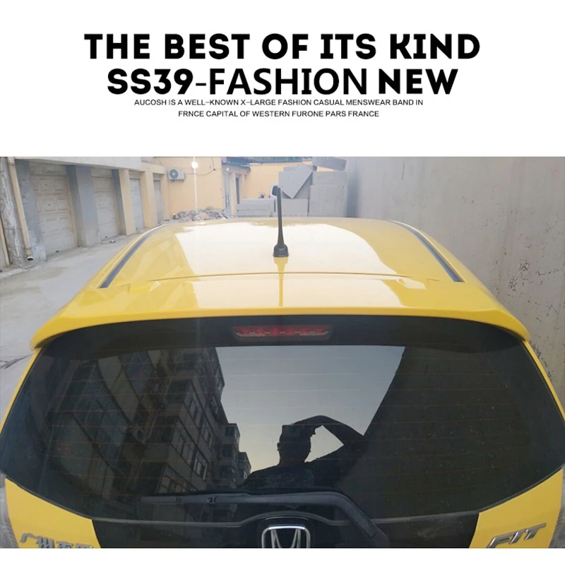 Auto ABS Plastic Unpainted Color Rear Trunk Wing Lip Spoiler Car Accessories For Honda Fit Jazz 2008 2009 2010 2011 2012 2013
Auto ABS Plastic Unpainted Color Rear Trunk Wing Lip Spoiler Car Accessories For Honda Fit Jazz 2008 2009 2010 2011 2012 2013