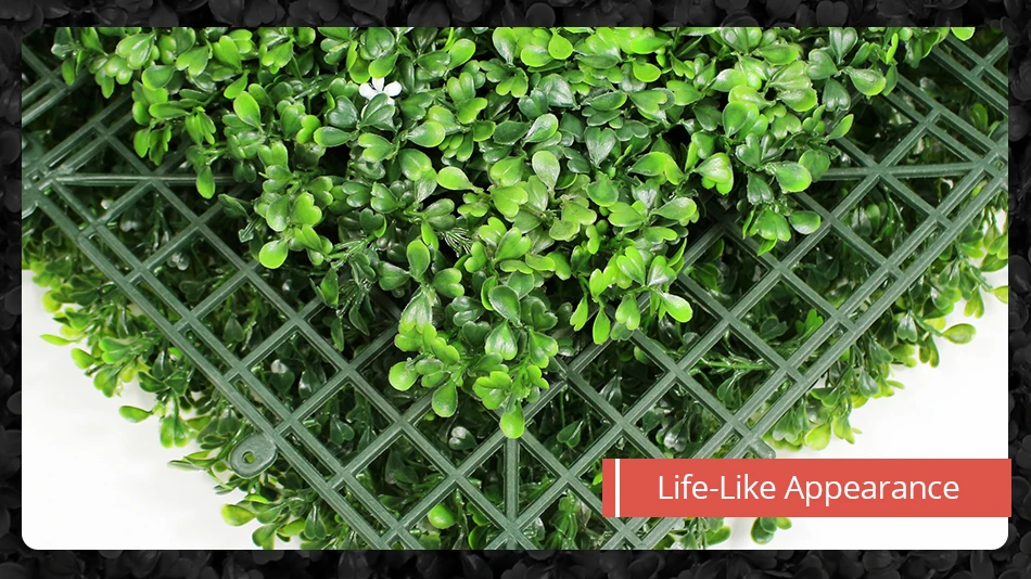 Artificial Boxwood Hedges Panels Privacy Synthetic Balcony Fencing 10x10 UV Privacy Ivy Fence Wall Home Garden Decoration2