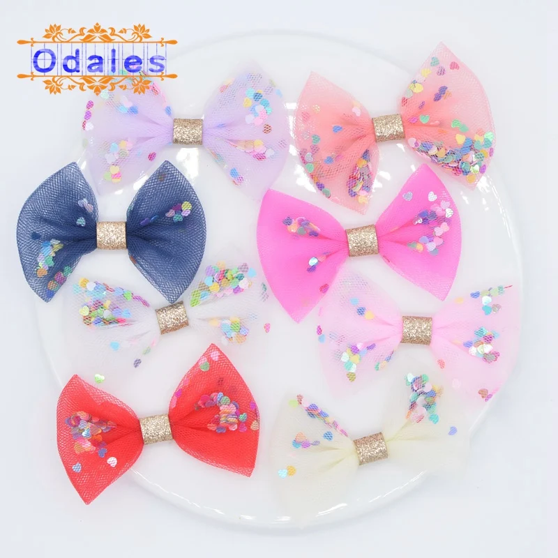 24Pcs Upscale Heart Sequin & Mesh Chiffon Bow Tie Patches Stick-on Applique for Headwear Crafts Lovely Hairpins Hair Accessories
24Pcs Upscale Heart Sequin & Mesh Chiffon Bow Tie Patches Stick-on Applique for Headwear Crafts Lovely Hairpins Hair Accessories