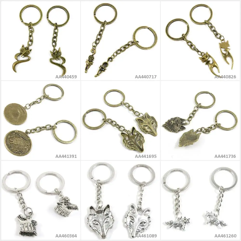 Antique Bronze Silver Tone Keychain Keyring Keytag Fox Head Wolf Tag Signs Key Chain Ring Jewelry Making Bag Charms
Antique Bronze Silver Tone Keychain Keyring Keytag Fox Head Wolf Tag Signs Key Chain Ring Jewelry Making Bag Charms