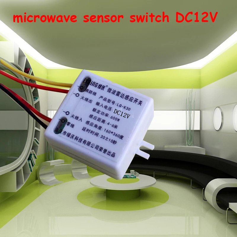 Newest DC 12V microwave radar sensor switch LED light sensor body sensor module with light control delay CM059
Newest DC 12V microwave radar sensor switch LED light sensor body sensor module with light control delay CM059