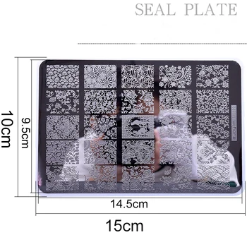 1PCS Nail Stamping Plates ZJOY PLUS Stamping Nail Art 14.5*9.5CM Stamping Template Flower Pattern Nail Stamps For Nails Art GD72
1PCS Nail Stamping Plates ZJOY PLUS Stamping Nail Art 14.5*9.5CM Stamping Template Flower Pattern Nail Stamps For Nails Art GD72