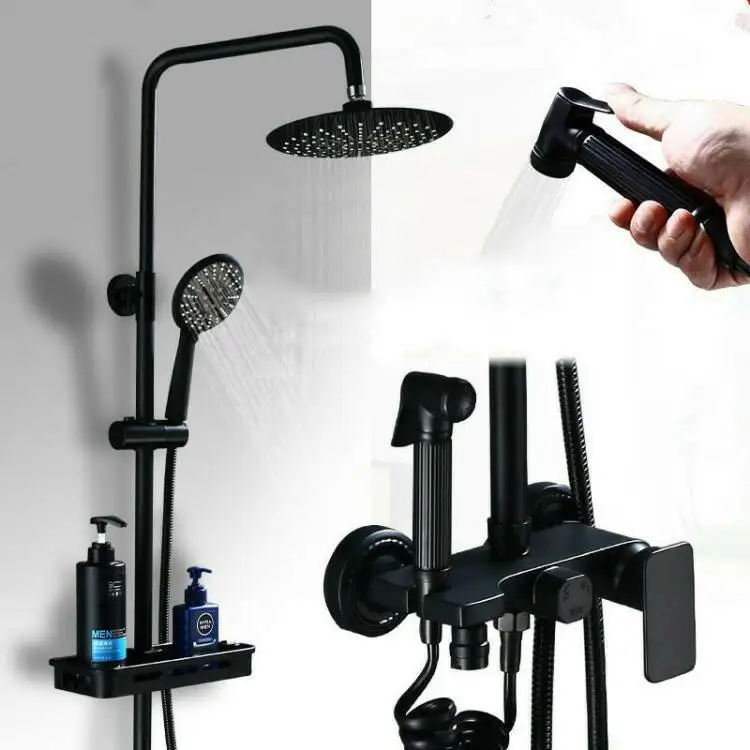Copper black brief bathroom set rain shower system rain shower set rain luxury bathroom shower shower head set
Copper black brief bathroom set rain shower system rain shower set rain luxury bathroom shower shower head set