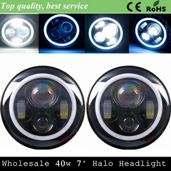 Defender Headlights 7inch H4 H13 Round LED Head light Halo Angle Eyes+ Blue Halo Signal For Wrangler JK LJ TJ Defender
Defender Headlights 7inch H4 H13 Round LED Head light Halo Angle Eyes+ Blue Halo Signal For Wrangler JK LJ TJ Defender