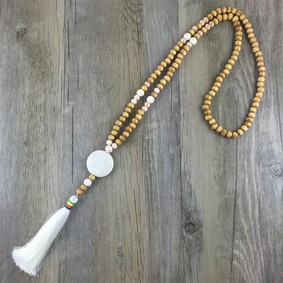 2018 Fashion Long Necklaces Tassel Statement White Round Natural Stone Necklace Women Wood Beads Necklaces & Pendants for Women
2018 Fashion Long Necklaces Tassel Statement White Round Natural Stone Necklace Women Wood Beads Necklaces & Pendants for Women