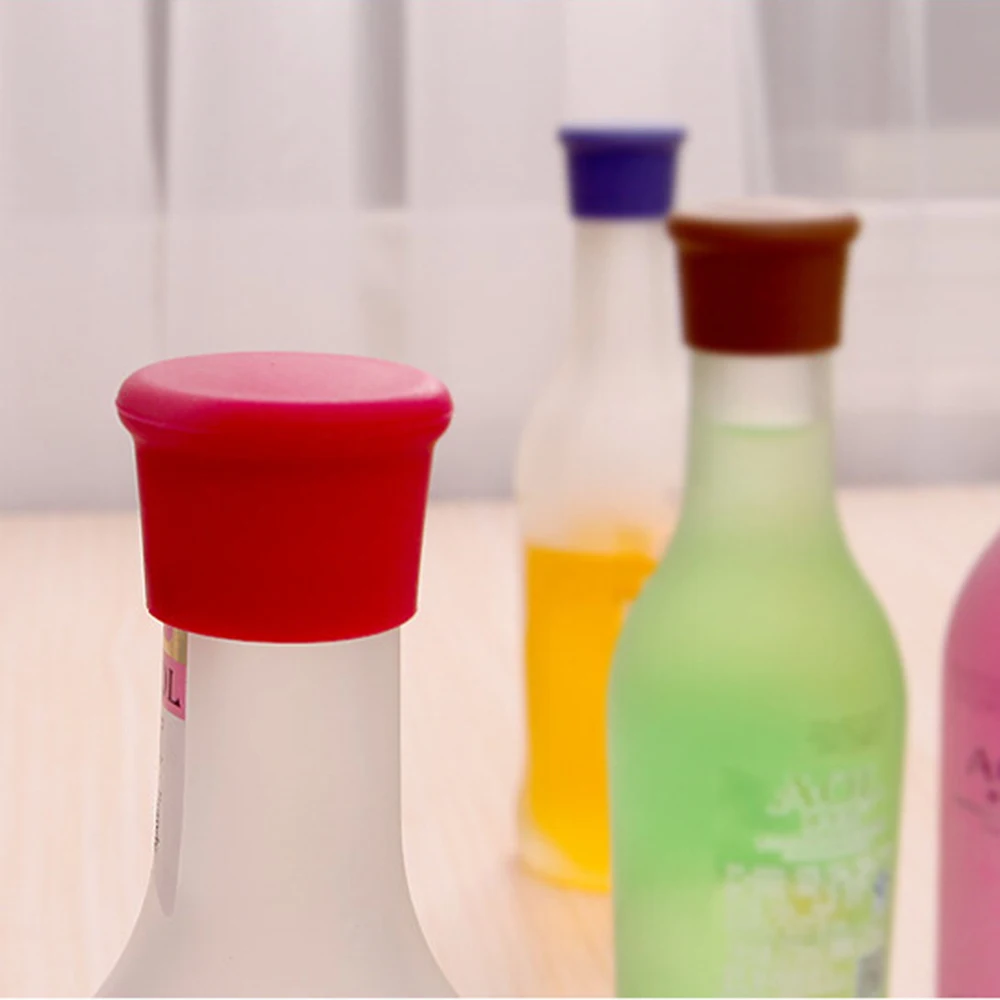 Silicone Wine Glass Beer Cap Bottle Stopper Wine Champagne Cork Sealant Beverage Home Kitchen Bar Tool Random Color
Silicone Wine Glass Beer Cap Bottle Stopper Wine Champagne Cork Sealant Beverage Home Kitchen Bar Tool Random Color