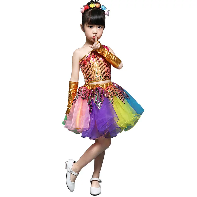 2018 salsa Sequins dance dress for girls modern dance costumes for girls kids jazz dance costumes tops skirt children
2018 salsa Sequins dance dress for girls modern dance costumes for girls kids jazz dance costumes tops skirt children