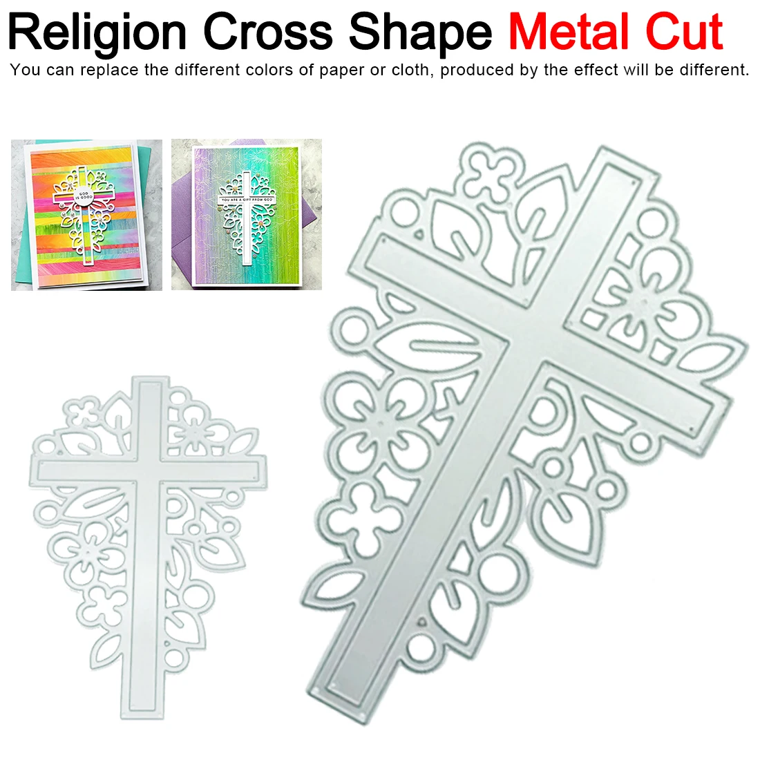 Handcrafts Religion Cross Shape Metal Cutting Dies Stencil Scrapbook Album Embossing for Gift Card Making
Handcrafts Religion Cross Shape Metal Cutting Dies Stencil Scrapbook Album Embossing for Gift Card Making