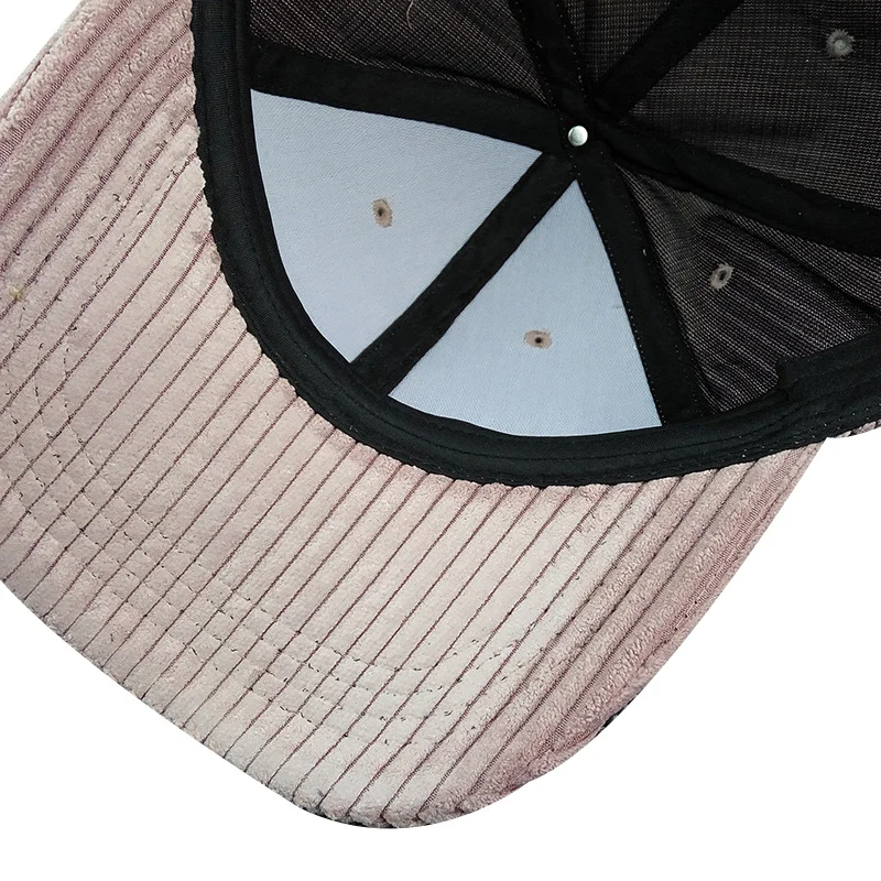 Men Corduroy Baseball Cap Solid Unisex Couple Casquette Hats Autumn Winter Women Snapback Caps Fashion Hip Hop Caps For Women (5)