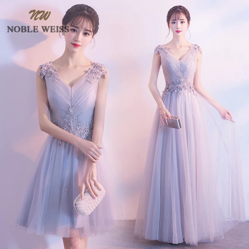 NOBLE WEISS Elegant Gray V-Neck Evening Dress Pleat Prom Gowns Formal Evening Gown Illusion Tulle Prom Dress Free Shipping
NOBLE WEISS Elegant Gray V-Neck Evening Dress Pleat Prom Gowns Formal Evening Gown Illusion Tulle Prom Dress Free Shipping