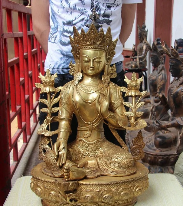 005202 Tibet Buddhism Bronze Copper Dragon Green Tara God Kwan-yin Guanyin Buddha Staue
005202 Tibet Buddhism Bronze Copper Dragon Green Tara God Kwan-yin Guanyin Buddha Staue