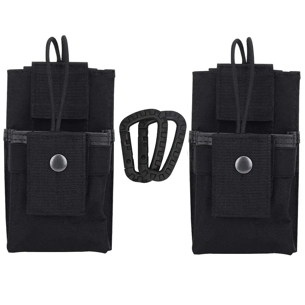 CP200 Radio Holster Universal Pouch Bag 2Pcs for Motorola PR400 PR860 MTX850 HT750 XTS1500 XTS2500 XTS3000 with 2 Free Carabiner
CP200 Radio Holster Universal Pouch Bag 2Pcs for Motorola PR400 PR860 MTX850 HT750 XTS1500 XTS2500 XTS3000 with 2 Free Carabiner