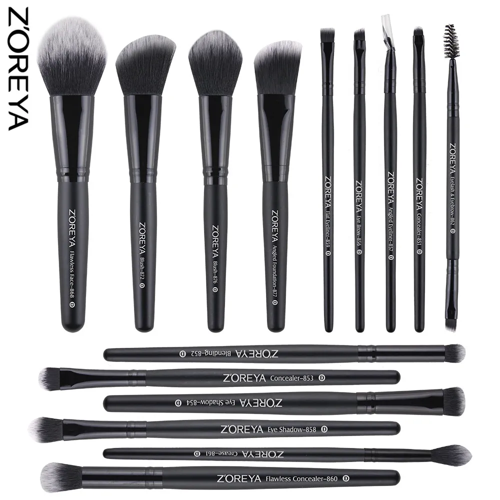 ZOREYA Makeup Brush 10 Model Different Function Face And Eye Brushes With Classic Black Color
ZOREYA Makeup Brush 10 Model Different Function Face And Eye Brushes With Classic Black Color