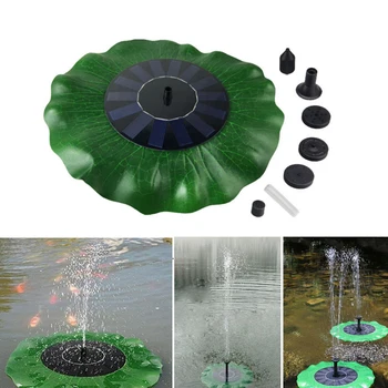 Lotus Leaf Shape Solar Power Fountain Water Pump Floating Panel Garden Fountain Pool Automatical Watering Submersible Pumps 3
Lotus Leaf Shape Solar Power Fountain Water Pump Floating Panel Garden Fountain Pool Automatical Watering Submersible Pumps 3