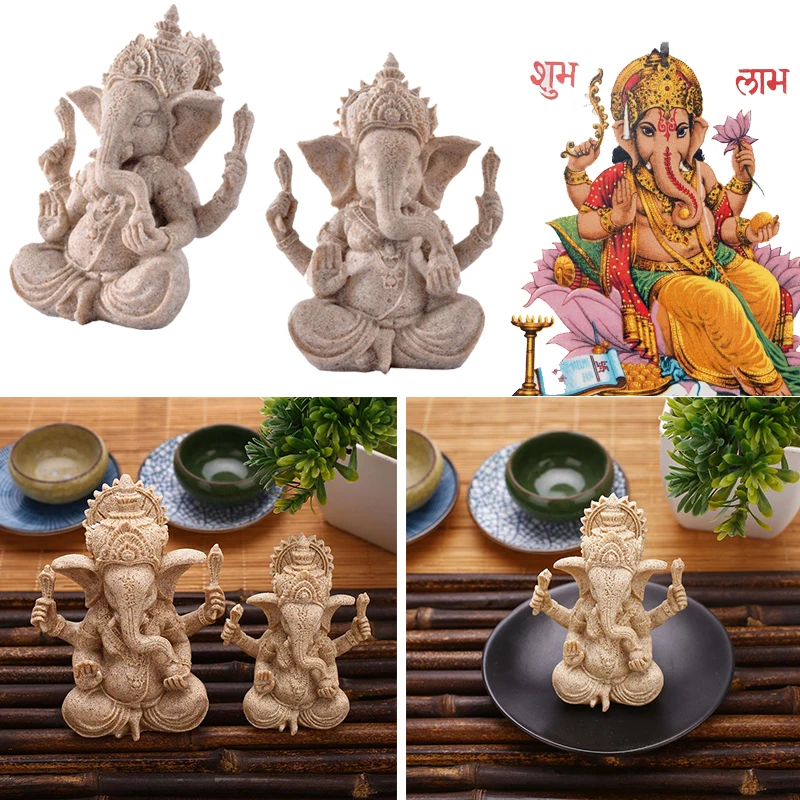 Статуя Слона Будды статуэтка ручной работы коллекция подарков 10*9*13 см скульптуры