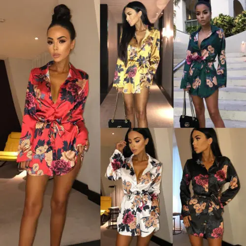 2018 New Fashion Women Summer Bandage Slim Long Sleeve Romper Floral Casual Beach Playsuit Short Mini Ladies
2018 New Fashion Women Summer Bandage Slim Long Sleeve Romper Floral Casual Beach Playsuit Short Mini Ladies