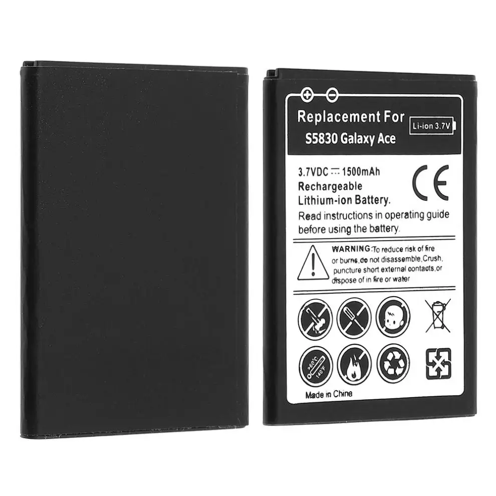 3.7V 1500mAh Rechargeable Built-in Li-ion Replacement Battery Phone Accumulator for Samsung B7510 i569 i579 S5670 S5830 S72
3.7V 1500mAh Rechargeable Built-in Li-ion Replacement Battery Phone Accumulator for Samsung B7510 i569 i579 S5670 S5830 S72