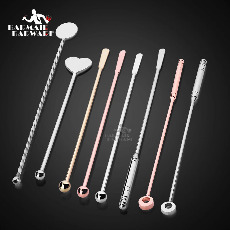 1 Piece 8 Style Stainless Steel Mixing Cocktail Spoon, Spiral Pattern Bar Spoon Stir Spoon Bar Tool Bartender Tools
1 Piece 8 Style Stainless Steel Mixing Cocktail Spoon, Spiral Pattern Bar Spoon Stir Spoon Bar Tool Bartender Tools